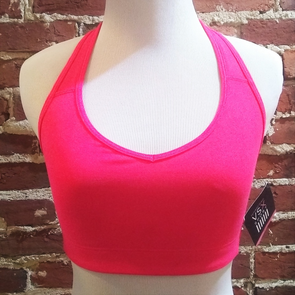 Victoria's Secret The Player Neon Pink Sports Bra